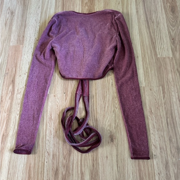 NWT Urban Outfitters Cora Henley Wrap Top Size XS - Picture 5 of 5